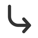 Corner Down Right SVG Icon